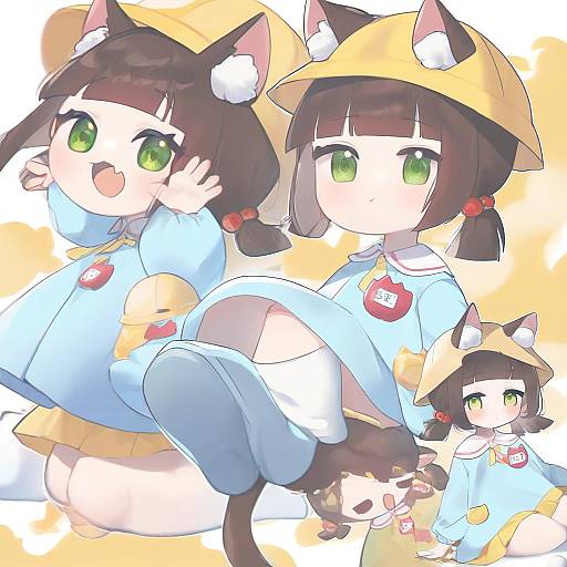 Illustration of Mutsuki (azur lane), azur lane in the style of Tem10