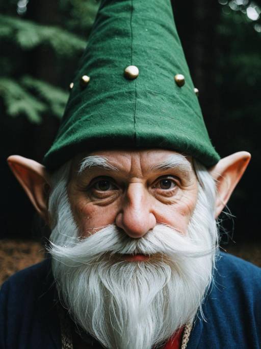 Adult Man in Detailed Gnome Costume