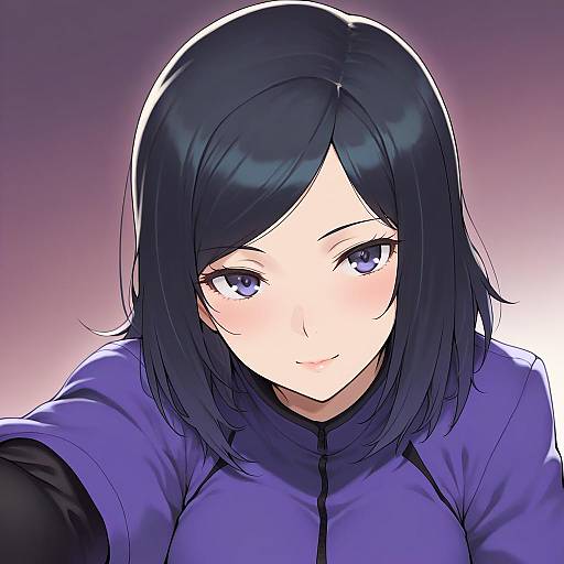 Illustration of Amano maya, persona in the style of Nakadori (movgnsk)