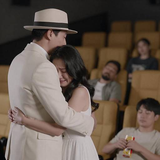 Emotional Movie Theater Moment