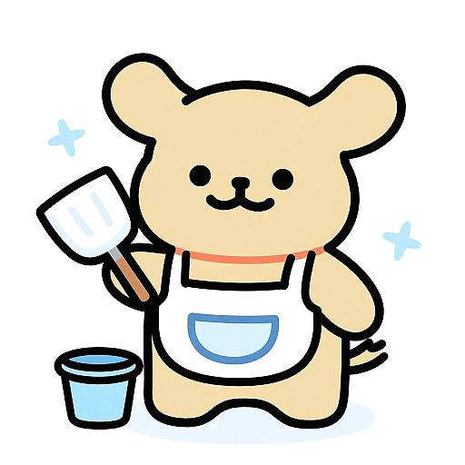 Cheerful Chibi Pet Sitter Character