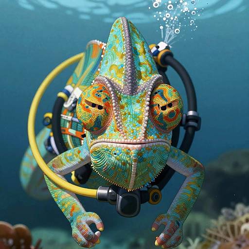 Anthro Chameleon Diver Underwater