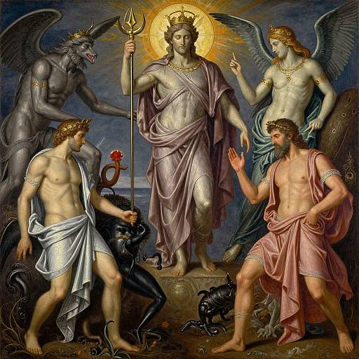 Surreal Greek Mythology Paintings