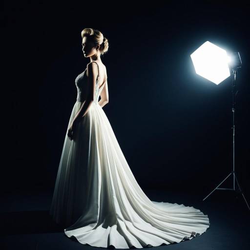 Woman in Elegant Gown with Shadow Root Hairstyle Woman in Elegant Gown with Shadow Root Hairstyle