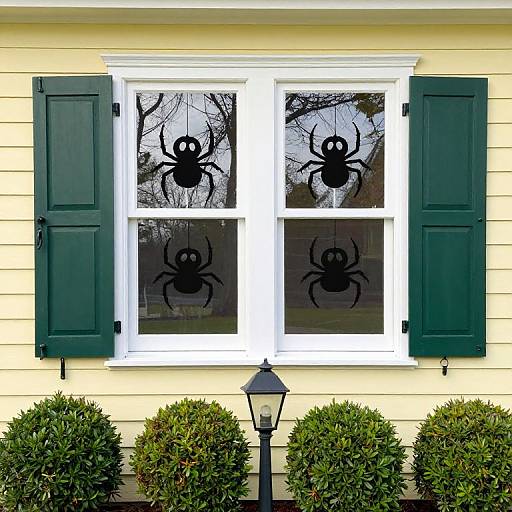 Spooky Halloween Spider Window Clings