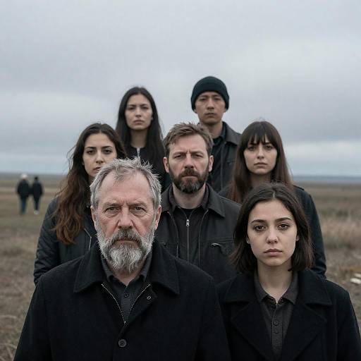 Dramatic Portraits in a Cloudy Landscape