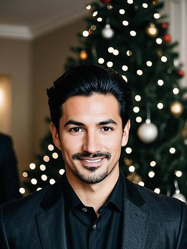 Stylish Male in Black Party Blazer