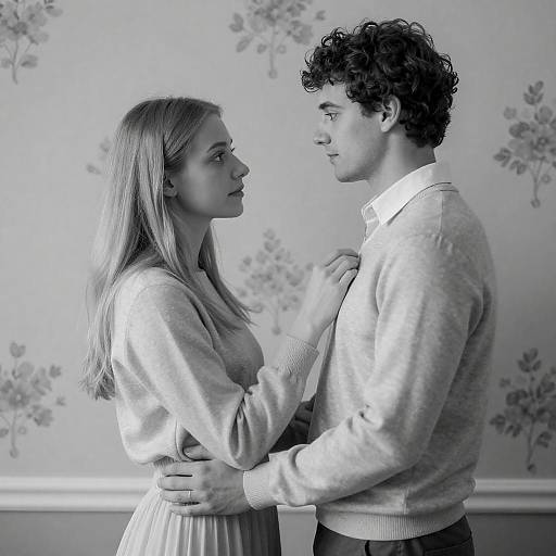 Intimate Black and White Portrait