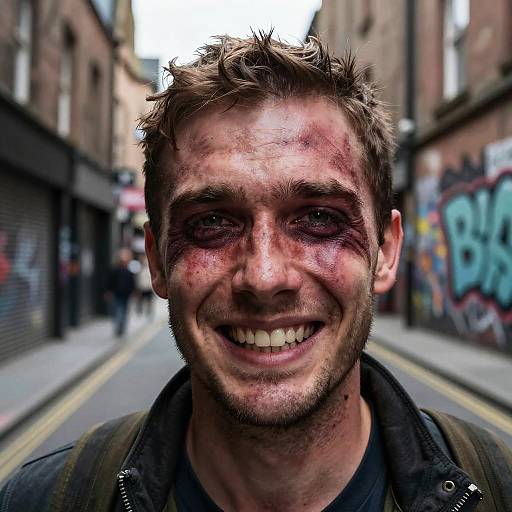Gritty Glasgow Smile Portrait