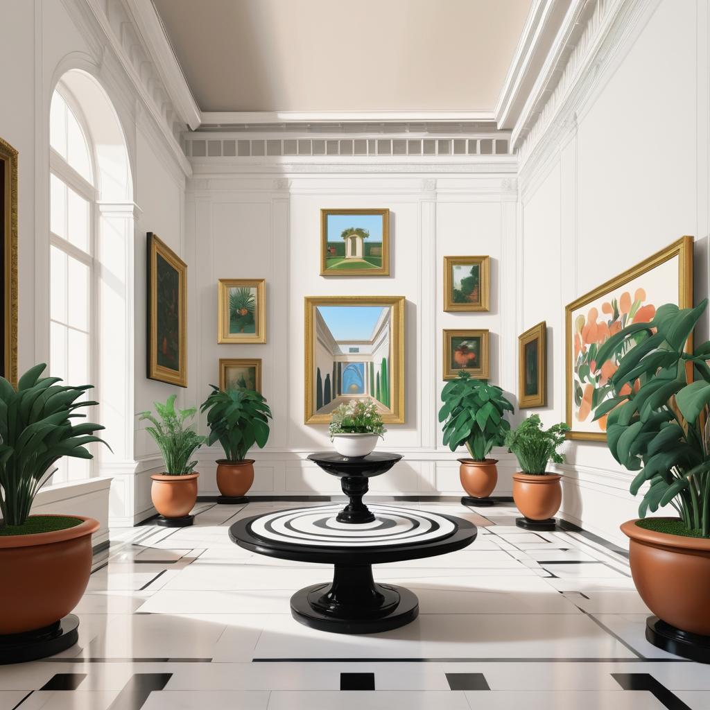 Elegant Art Museum Interior Print