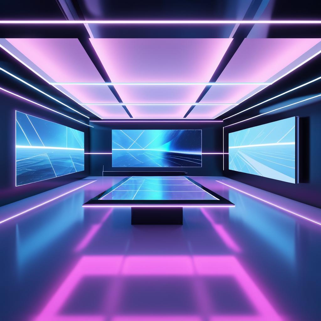 Futuristic Seminar Room for Tech Showcase