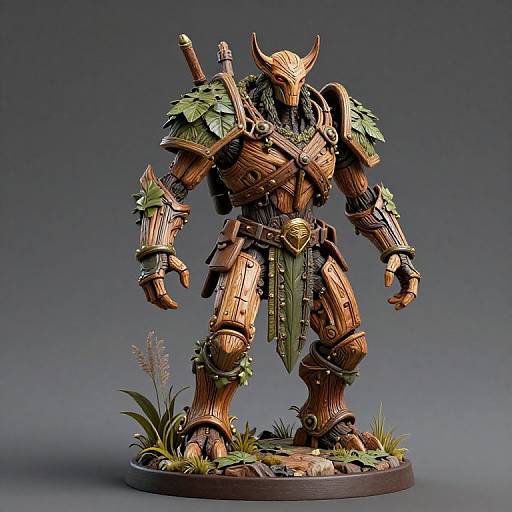 Retro Warforged in Natural Materials