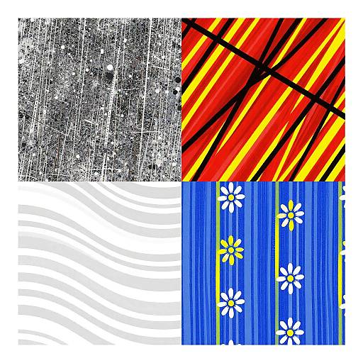 Abstract Vibrant Digital Collage