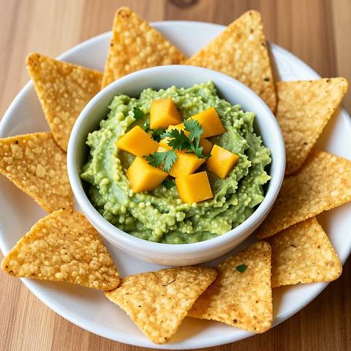 Corn Chips with Mango Guacamole