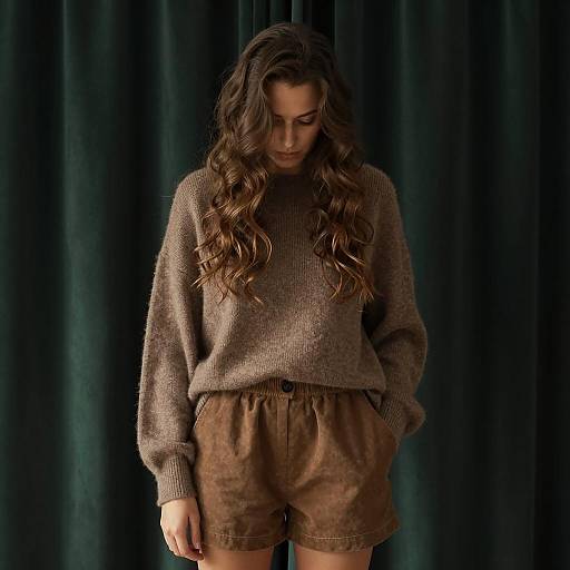 Mysterious Woman in Soft Lighting