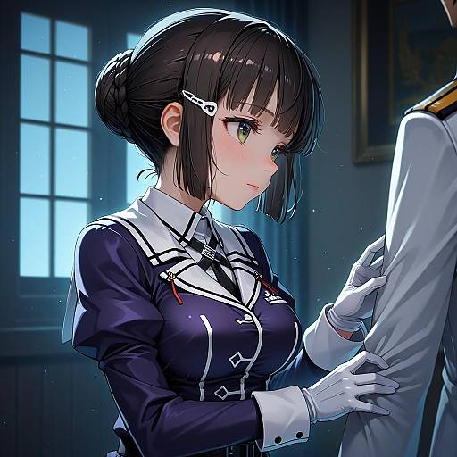 Illustration of Myoukou kai ni (kancolle), kantai collection in the style of Akakage red