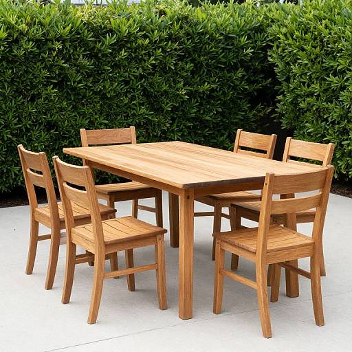 Outdoor Acacia Wood Dining Set