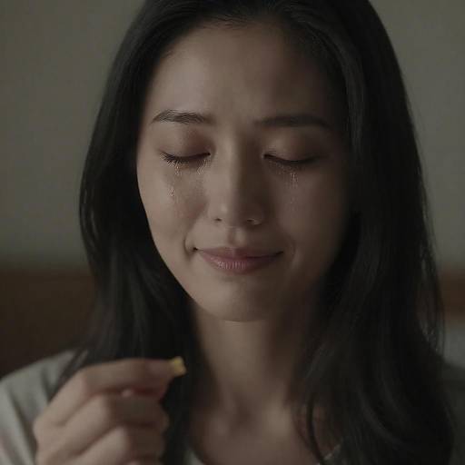 Melancholic Elegance: A Woman's Close-Up