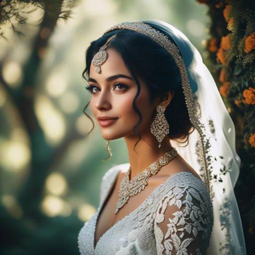 Elegant South Asian Bride in Traditional Attire