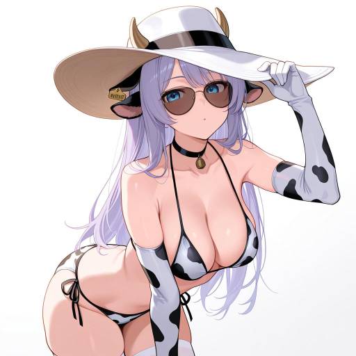 Cowgirl with Lavender Hair and Aviators Cowgirl with Lavender Hair and Aviators