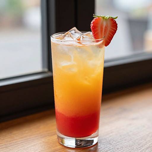 Vibrant Strawberry Mango Cocktail