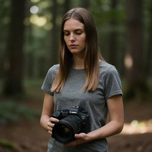 Photorealistic Portrait in Forest Clearing