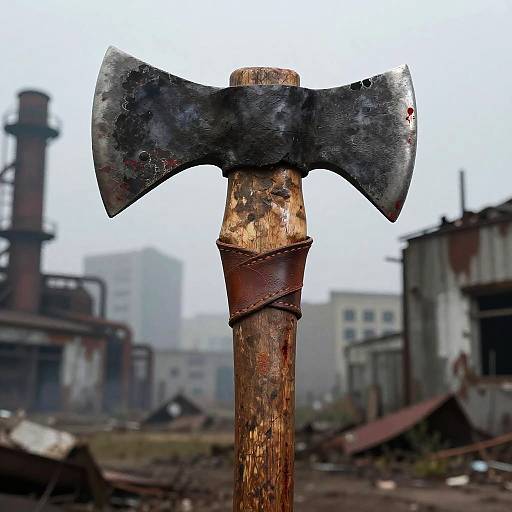 Post-Apocalyptic Axe Close-Up