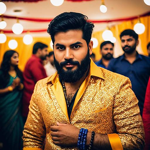 Realistic Diwali Outfit for Male Portrait