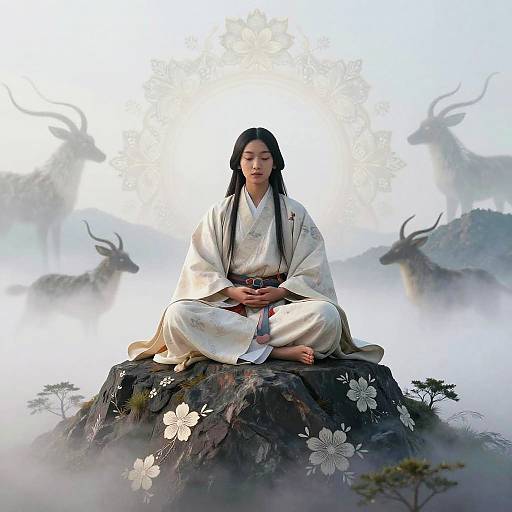 Serene Kamuy Shaman on Sacred Mountain