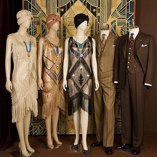 1924 Vintage Roaring Twenties Fashion Showcase