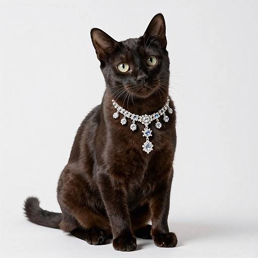 Luxurious Portrait of a Minuet Cat