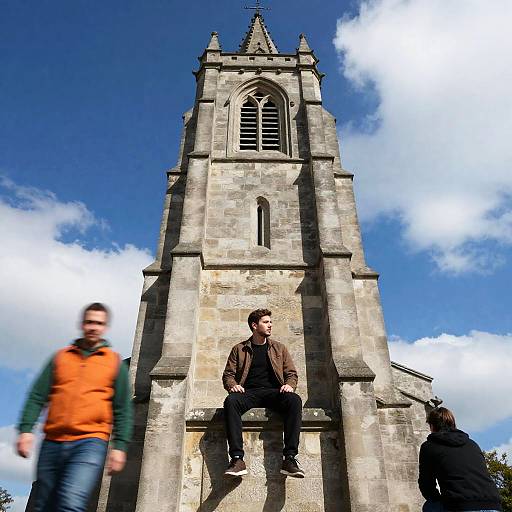 Dramatic Church Tower Photography Scene