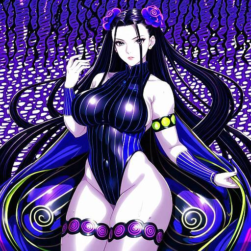 Illustration of Murasaki shikibu (swimsuit rider) (first ascension) (fate), fate/grand order in the style of Ooranokohaku