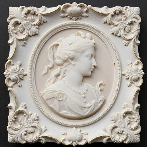 Baroque Cameo Relief Sculpture Portrait