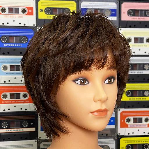 80s Voluminous Bangs with Retro Vibes