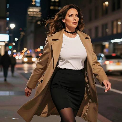 Night City CEO: Seductive Sidewalk Stroll