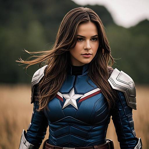 Female Bucky Barnes Costume in Focus