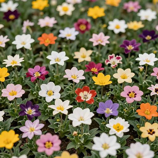 Time-Traveling Flowers in Garden