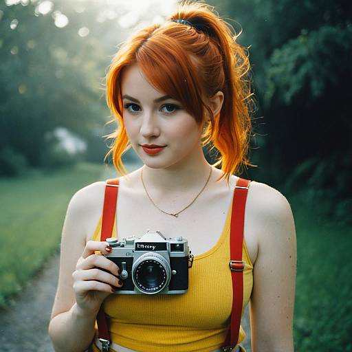Nostalgic Misty Cosplay in Morning Light