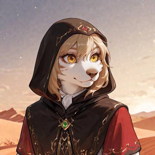 Vibrant Ecchi Cobra in Desert Gear