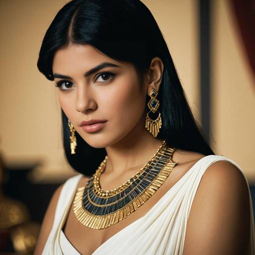 Realistic Cleopatra Portrait with Jewelry