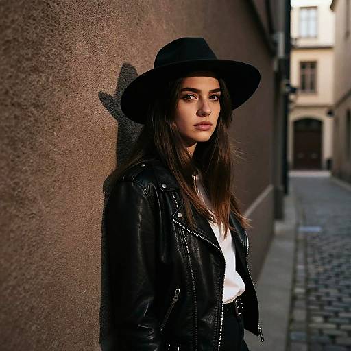 Moody Urban Portrait in Alley