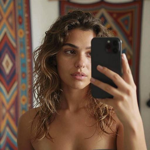 Moody Bohemian Mirror Selfie