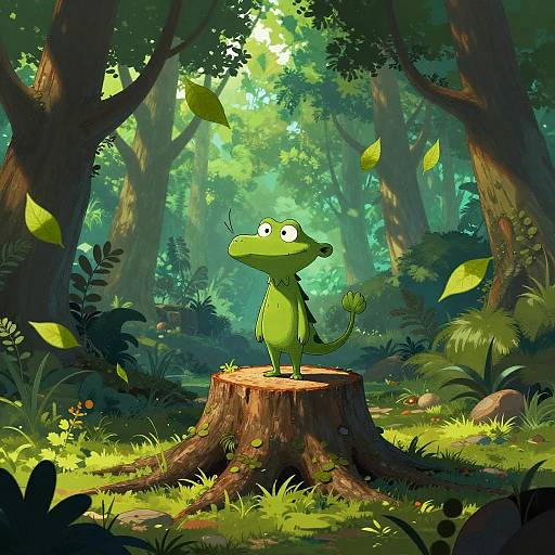 Lorax on Tree Stump Art