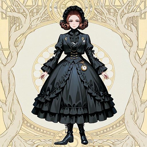 Victorian Gentleman in Gothic Lolita Fashion Victorian Gentleman in Gothic Lolita Fashion