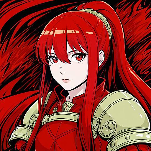 Illustration of Anna (fire emblem), fire emblem in the style of Fishine