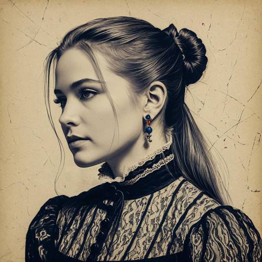 Vintage Style Woman Portrait