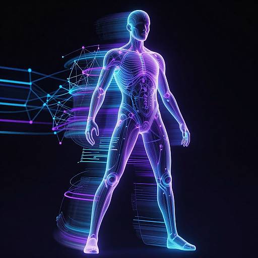 Neon Control Net Open Pose Animation