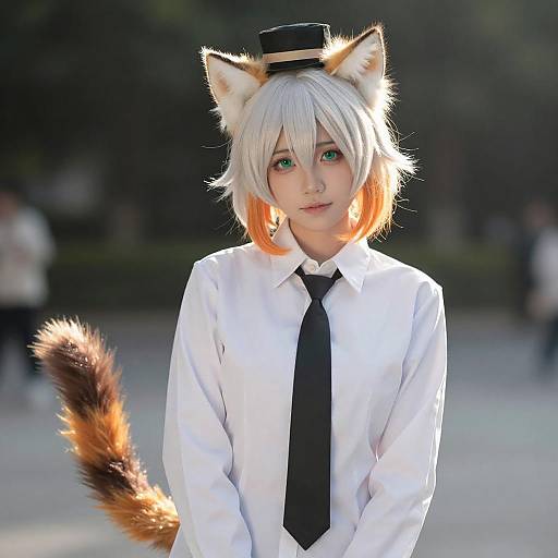 Lifestyle costume photo of Mousse (arknights). Cosplay clothes