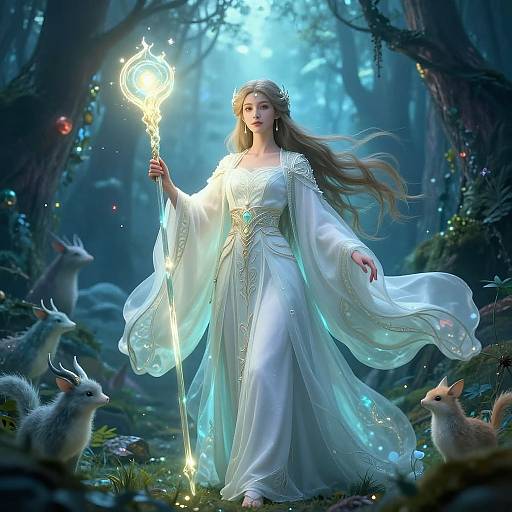 Eris as Magical Healer in Forest